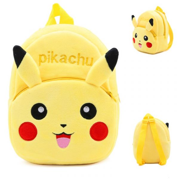 Sac À Dos Peluche Pokémon Pour Enfants - Jaune - Sac À Dos Scolaire Pikachu