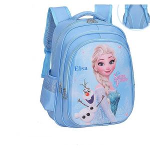 Sac d'école Disney Elsa pour filles - Bleu, S - Gelé Elsa