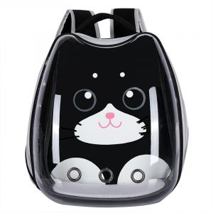 Sac à dos transparent motif dessin animé pour chat noir et blanc et d'autres couleurs disponible