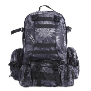 Taktischer Reiserucksack - Militärschwarz - Rucksack Tasche