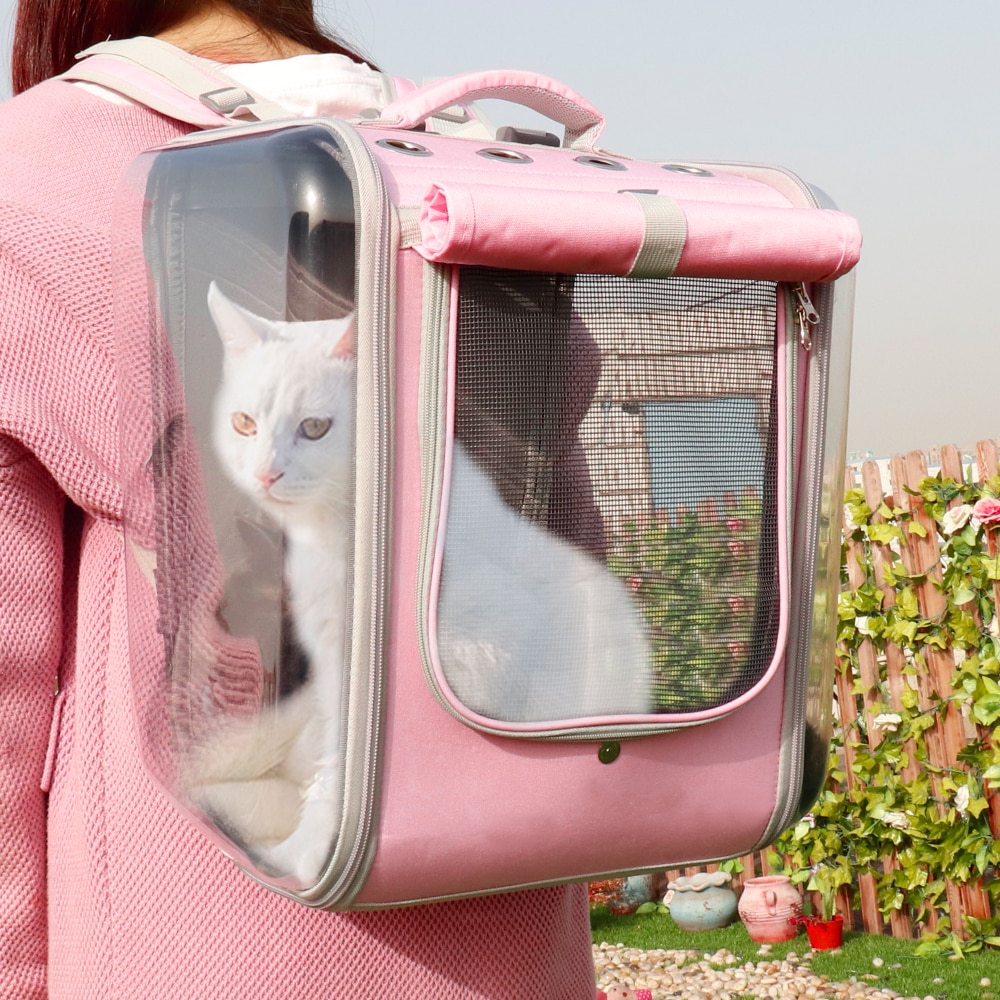 Atmungsaktiver Rucksack für Katzen - Katze Hund
