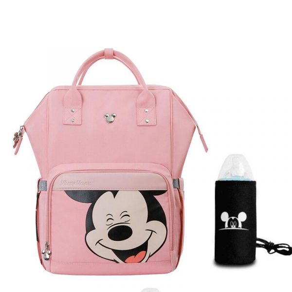 Wickeltasche, Baby, Mit Mickey-Mouse-Motiv - Rosa - Mickey-Mouse-Windel