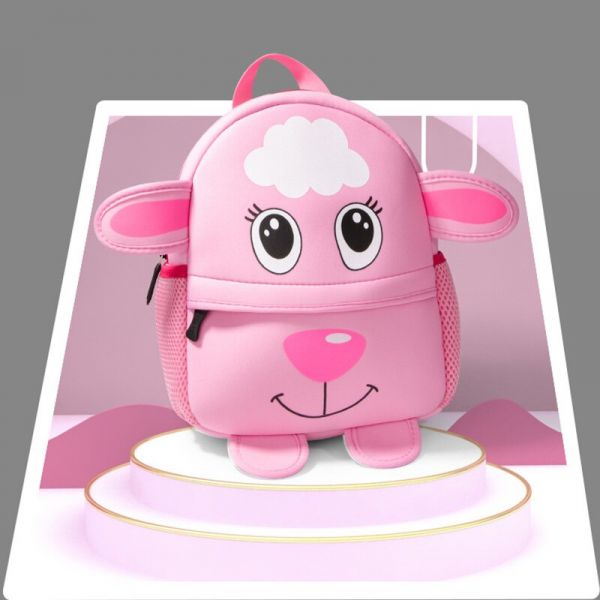 3D Tier Rucksack Für Kinder - Rosa - Schulrucksack Rucksack