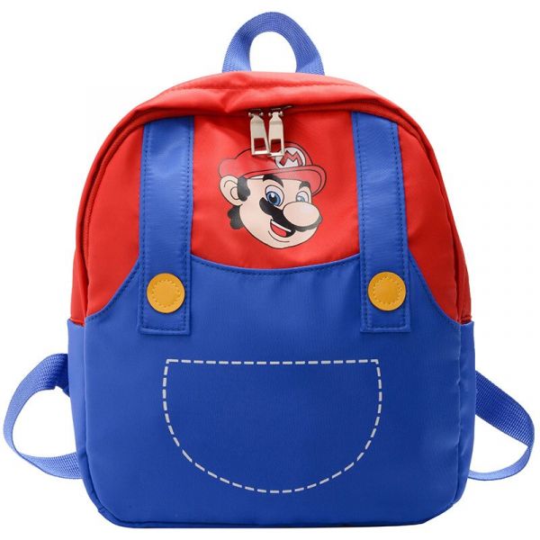 Super Mario Schulranzen Für Kinder - Rot - Rucksack Rucksack Für Kinder
