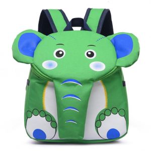 Elefantenförmiger Rucksack für Kinder - Grün - Rucksack Tasche