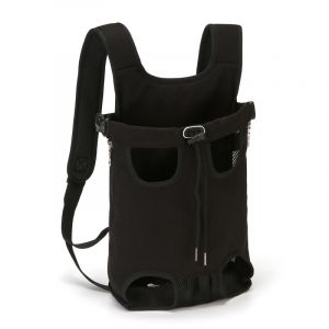 Transporttasche für Haustiere (Brust oder Rücken) - Schwarz, M - Hund Katze