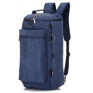 Vintage Tasche mit großer Kapazität - Blau - Rucksack Tasche