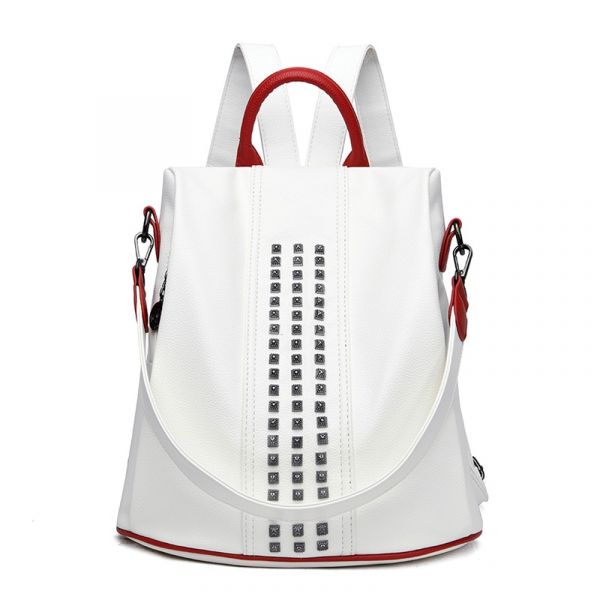 Eleganter Polyester-Rucksack Für Frauen Mit Weißem Hintergrund