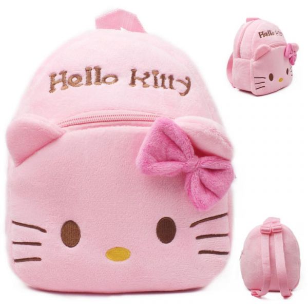 Hello Kitty Plüsch Rucksack Für Kinder - Rosa - Messenger Bag Tasche