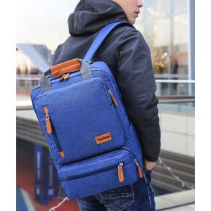 Computer-Rucksack mit schlichtem Design - Blau - Messenger Bag Tasche