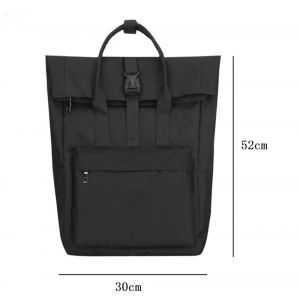 Nylon-Rucksack Berliner Design - Schwarz - Gepäck Handtasche