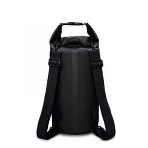 Wasserdichter Strandrucksack aus schwarzem PVC